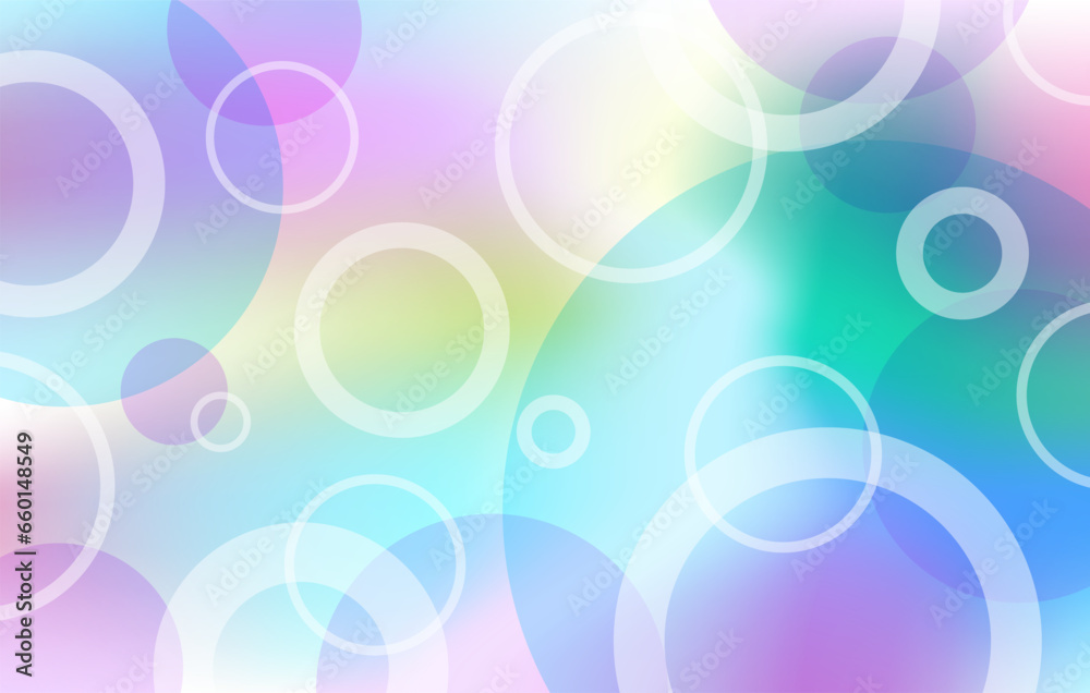 Shape of circles background, blue, turquoise, pink, purple, lilac color combination.