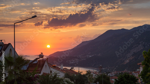 Sunset in the mountains