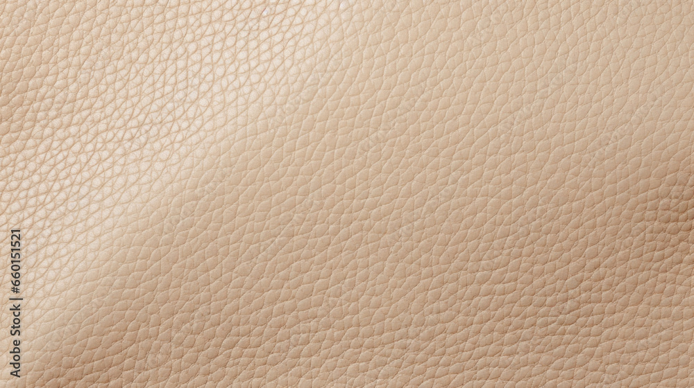 Texture of pigskin leather, with a grain that resembles wood grain, adding a touch of rustic charm to its overall appearance. The light beige color has warm undertones, making it a versatile Texture of pigskin leather, with a grain that resembles wood grain, adding a touch of rustic charm to its overall appearance. The light beige color has warm undertones, making it a versatile
