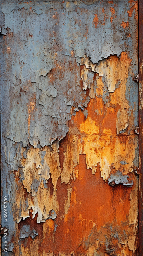 Closeup of a weathered iron gate, with a rough surface and multitoned rust colors. Closeup of a weathered iron gate, with a rough surface and multitoned rust colors.