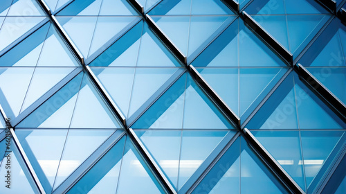 Texture of a sleek and modern glass building, with sharp lines and angles creating an elegant and professional look.