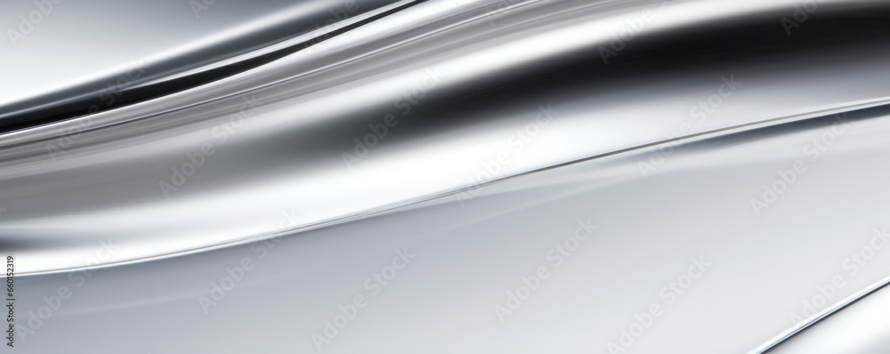 Closeup of a finely polished aluminum, exhibiting a smooth and flawless surface that speaks to its impeccable quality and precision in its creation.