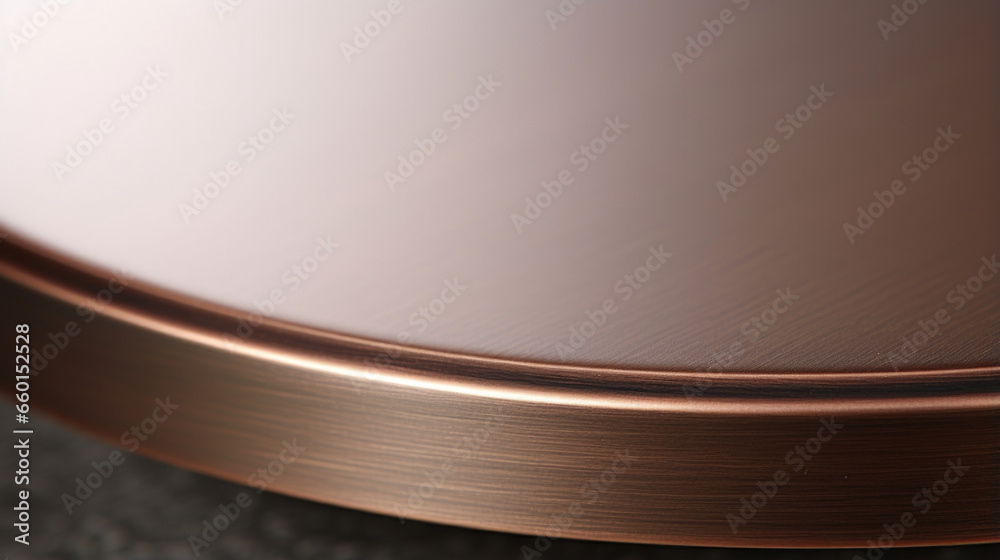 Closeup of Brushed Bronze A finely brushed surface with a soft and matte finish, retaining a charming and subdued warmth.