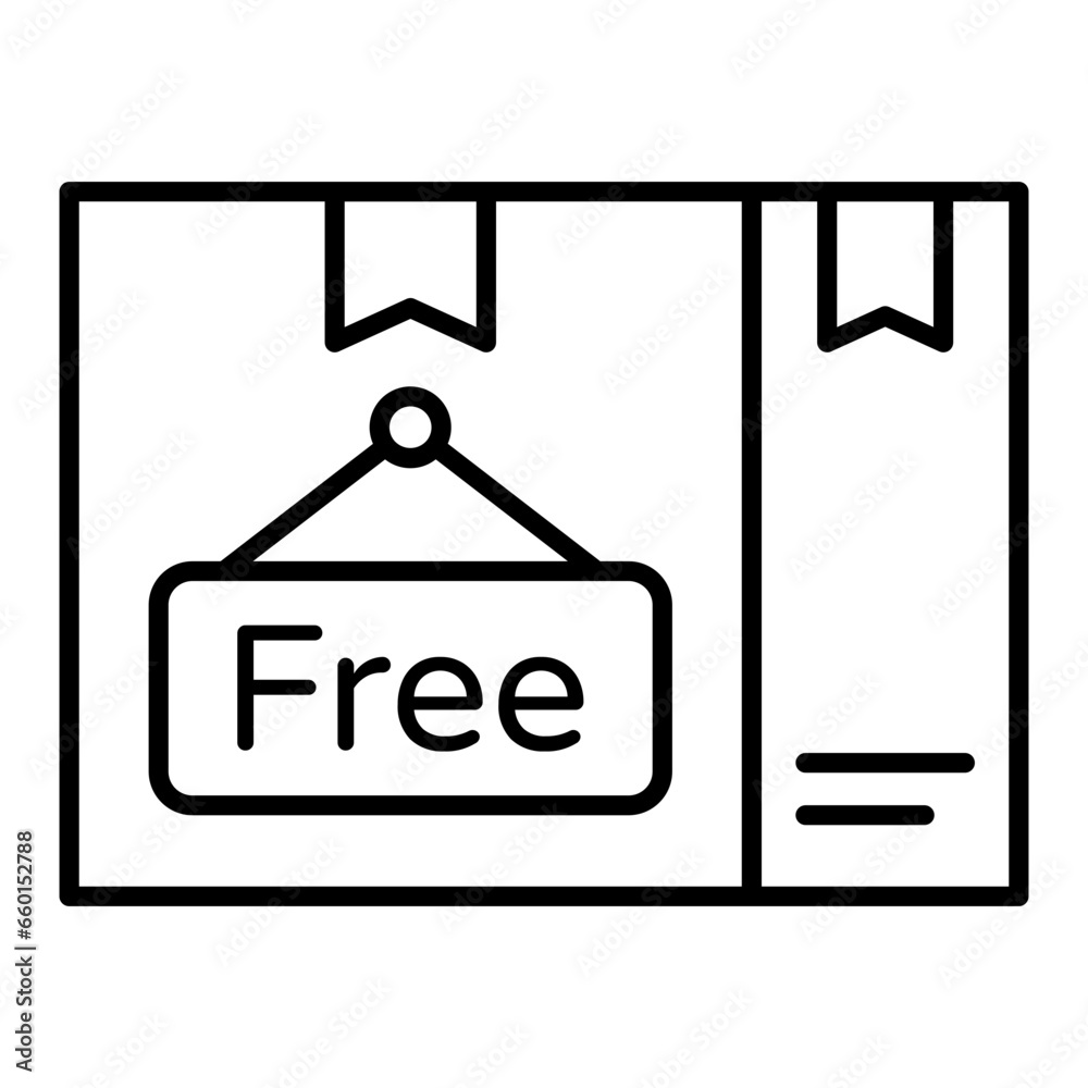 Free Delivery Outline Icon Free Delivery Outline Icon
