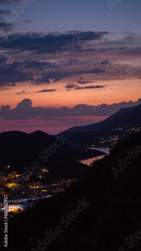 Sunset in the mountains