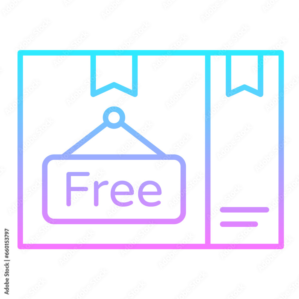 Free Delivery Gradient Icon Free Delivery Gradient Icon
