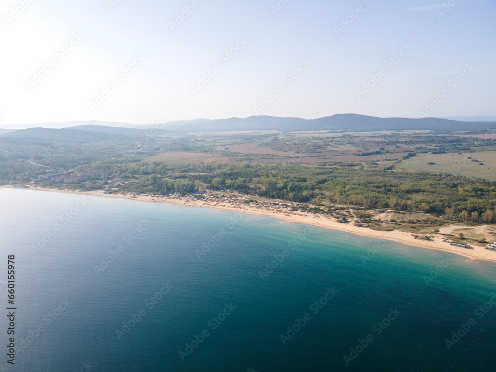 Aerial view of Gradina (Garden) Beach, Bulgaria