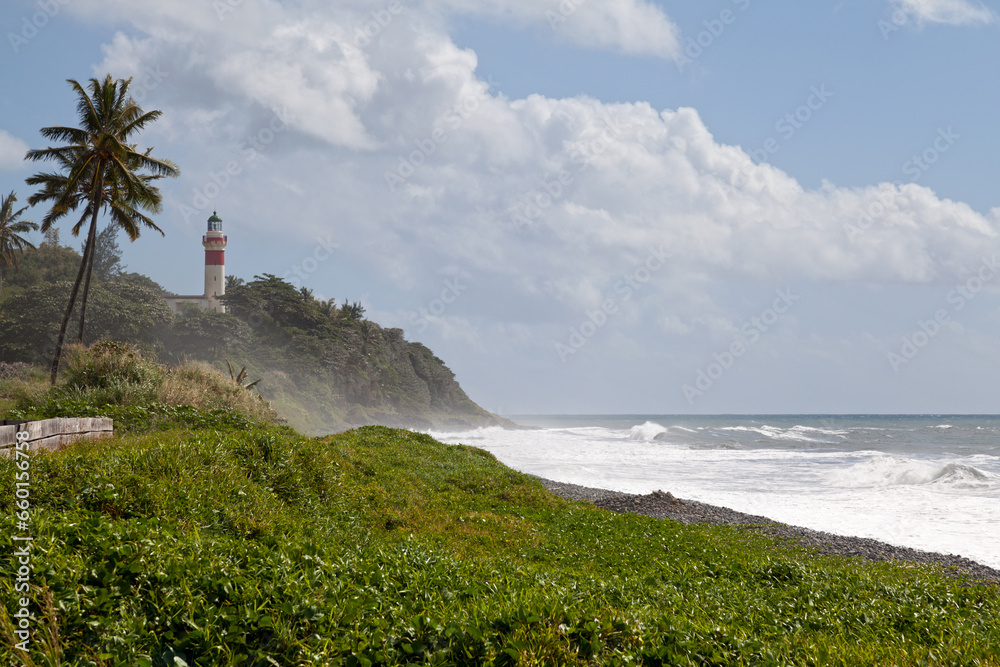 Lighthouse of SainteSuzanne de la Reunion Stock Photo Adobe Stock