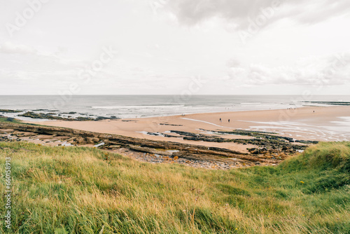 Cocklawburn Beach from the Dunes  a rural beach within Northumberland Coast Area of Outstanding Natural Beauty