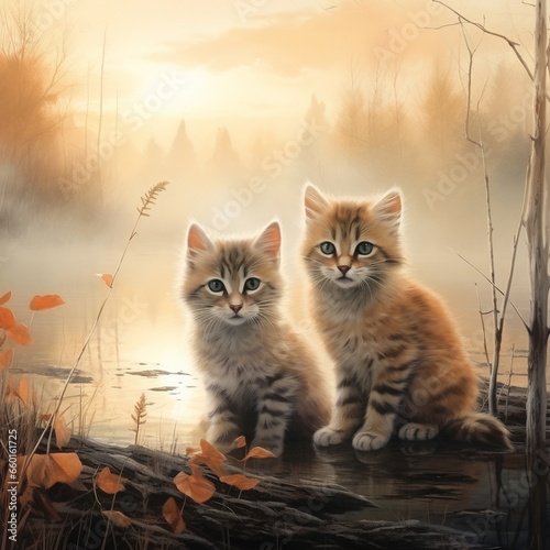 Picture of cats. Good for digital design, website and magazine. Good quality. High resolution.