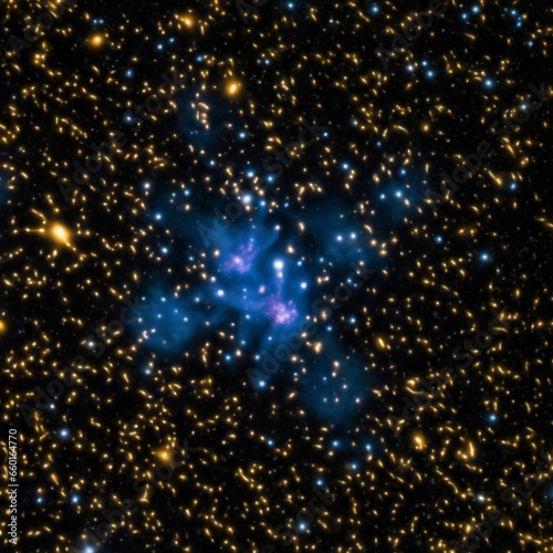 A photo taken by the James Webb Telescope of Dark Matter 