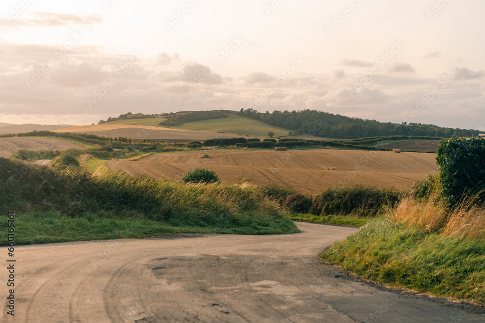 Scenic country road in England