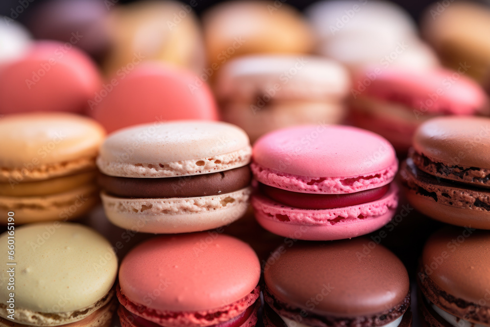 Close up shot of macarons Close up shot of macarons