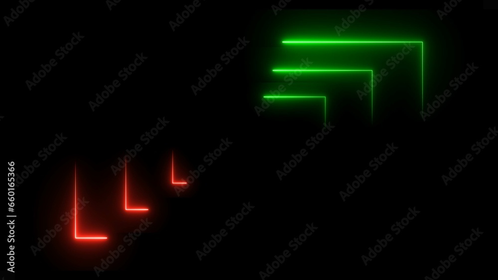 Abstract Neon light glowing rectangle shape illustration background. Abstract Neon light glowing rectangle shape illustration background.