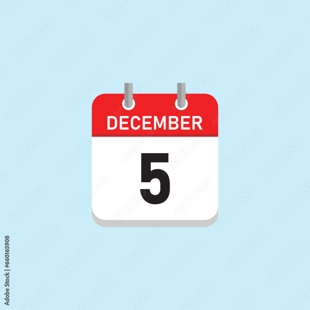 December 5 Concept Design. Vector Illustration. December 5 Concept Design. Vector Illustration.