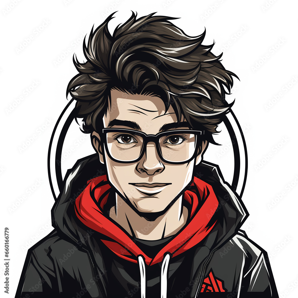 face of a person with glasses face of a person with glasses