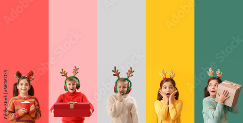 Set of different children c...