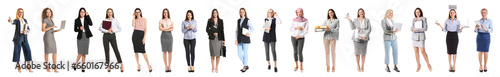 Collage of businesswomen on...