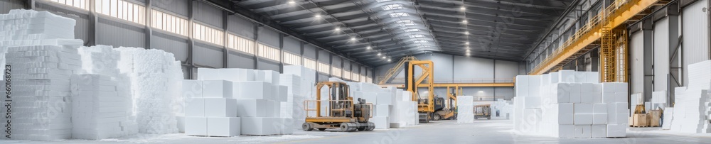Capital investments in a warehouse for the purpose of introducing modern polystyrene production technologies