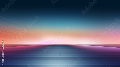 abstract background  wallpaper  Seascape bright light on horizon line Generative AI