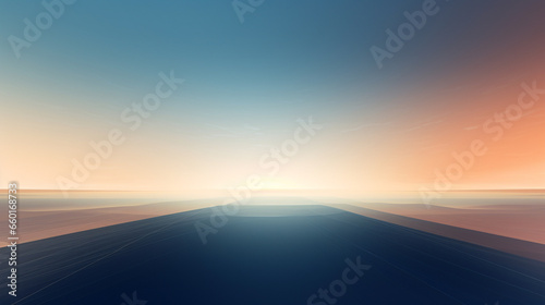 abstract background, wallpaper, Seascape bright light on horizon line Generative AI © Bird Visual