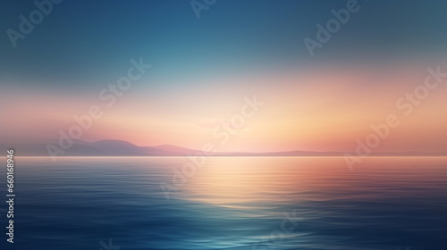 abstract background, wallpaper, Seascape bright light on horizon line Generative AI