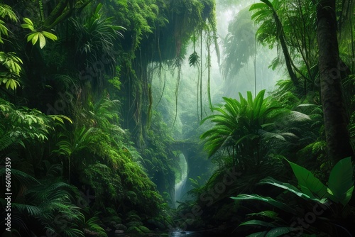 tropical forest in the morning © ahmudz
