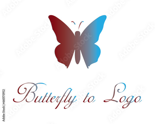 Brand identity logo design to butterfly