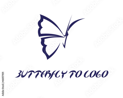 Brand identity logo design to butterfly