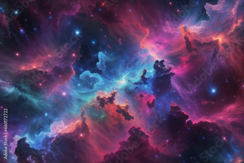 nebula of stars of space background