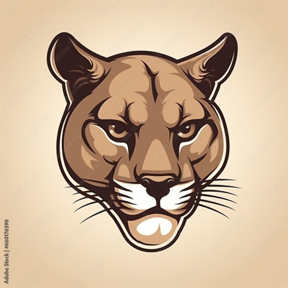Cougar Logo Illustration Cougar Logo Illustration