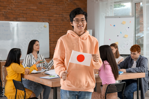 Young Asian man with Japane...