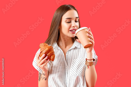 Beautiful young woman with ...