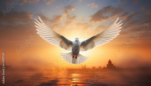 Peace sky wings freedom white bird