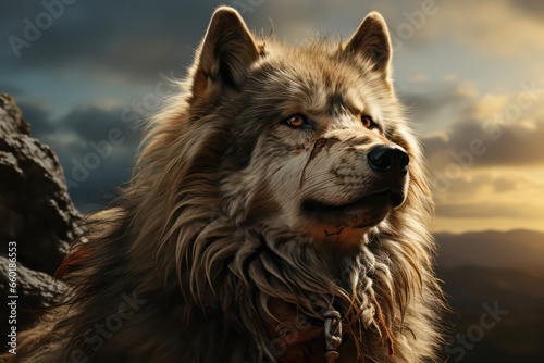 portrait of a wolf