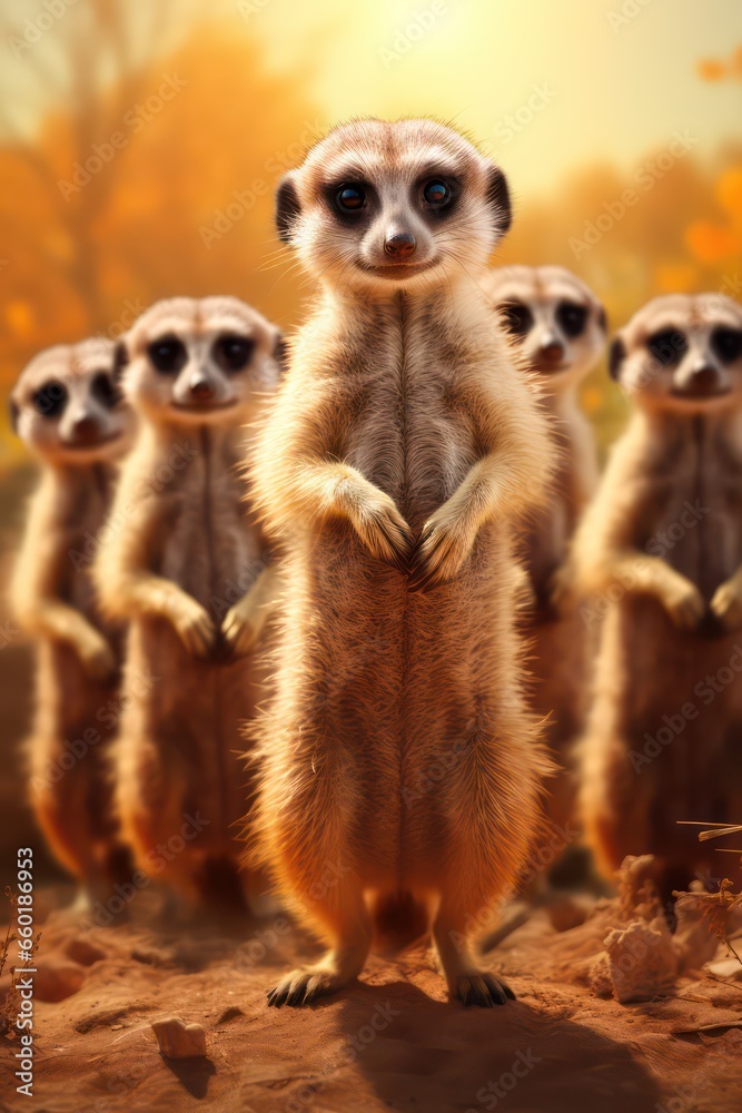 meerkat on guard meerkat on guard