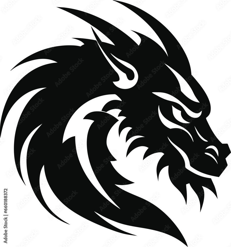 Dragon logo template vector illustration Dragon logo template vector illustration