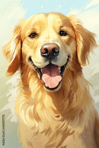 golden retriever portrait