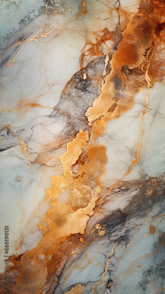 Naklejka premium marmore textura abstrato em Tons terrosos, cobre e dourado