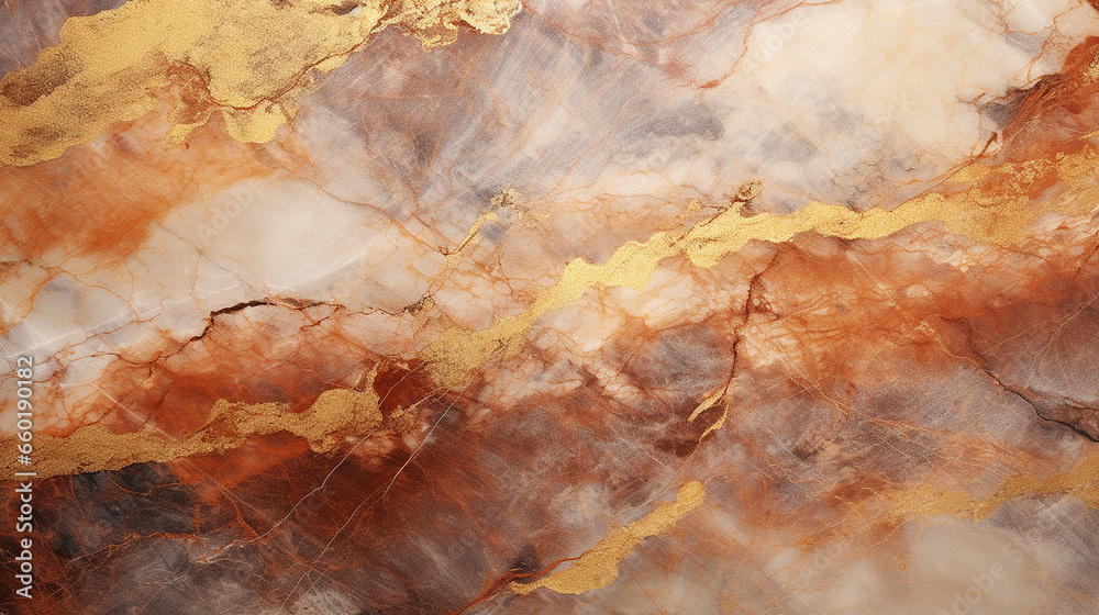 marmore textura  abstrato em  Tons terrosos, cobre e dourado
