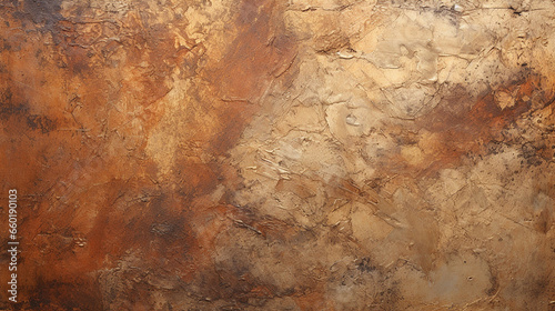 textura envelhecida grunge abstrato em Tons terrosos, cobre e dourado
