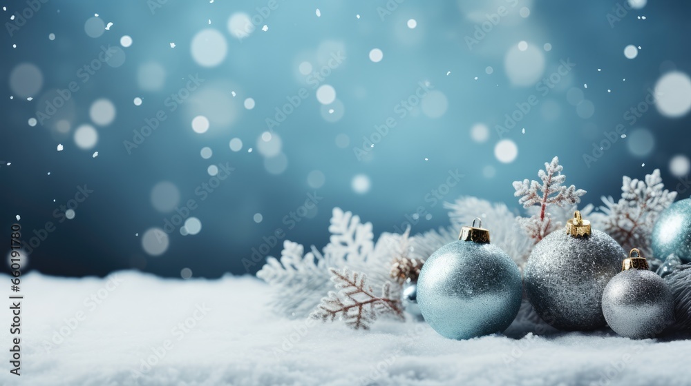 Obraz premium Christmas background with large copyspace - stock photo