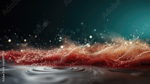Christmas background with large copyspace - stock photo