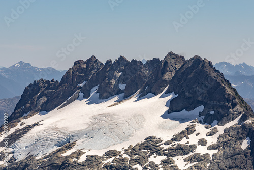 snow covered mountains