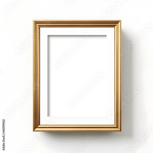 gold frame on white