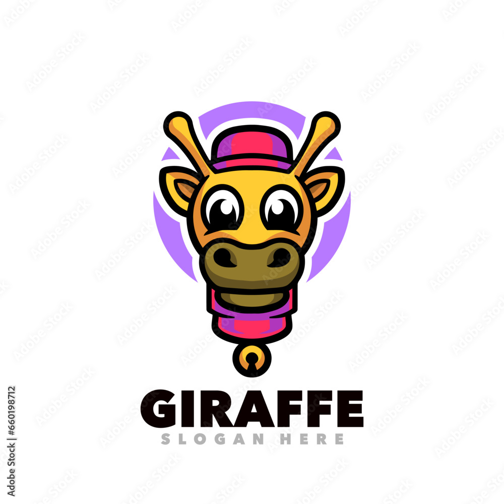 cartoon giraffe mascot cartoon giraffe mascot