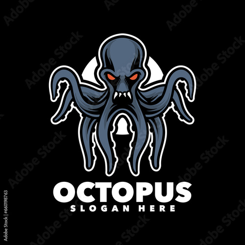 Octopus monster illustration