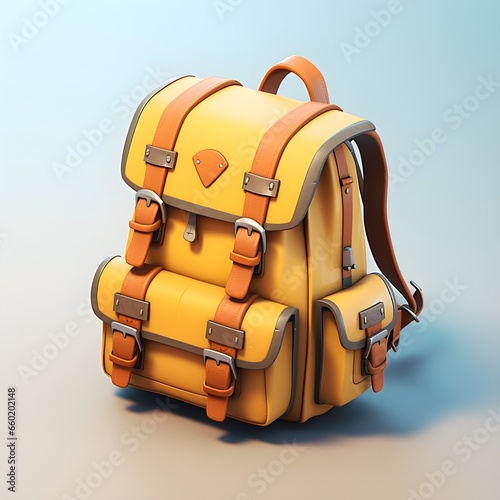 backpack isolated on white