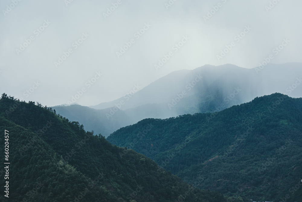 Downpour in the mountains