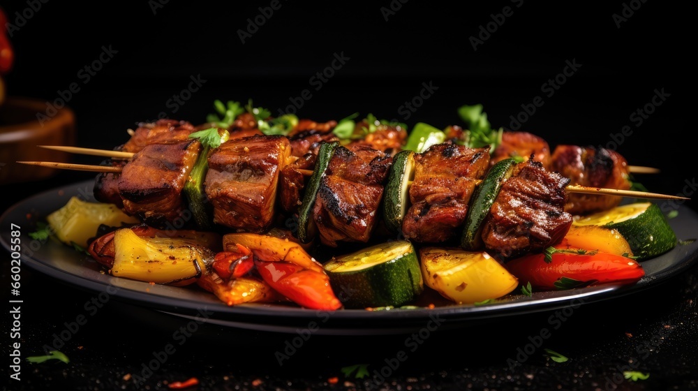 Traditional BBQ Pork Kebabs